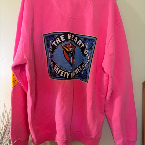 Boys Lie Neon Pink Sweatshirt - Picture 3 of 6